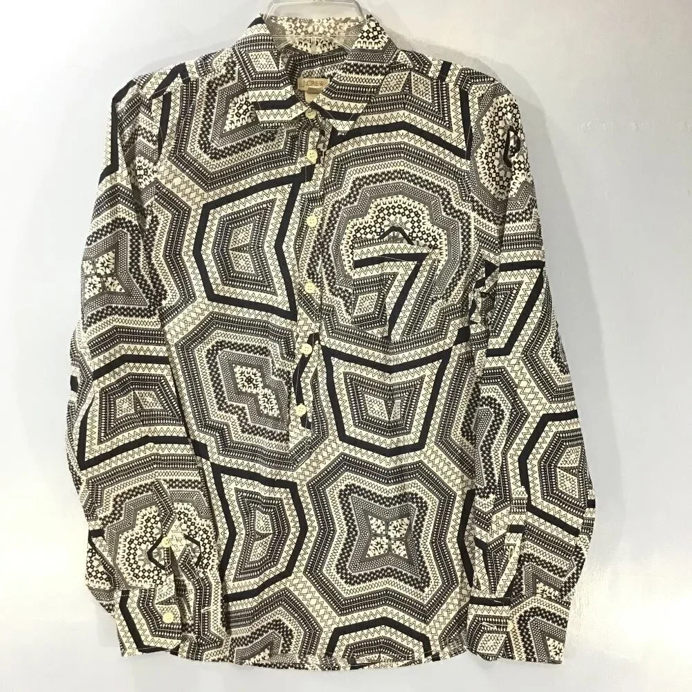 J. Crew Groovy Designs Button Front Shirt